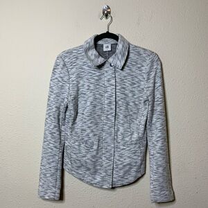 CAbi Gray Neo Terry Moto Zip Up Jacket